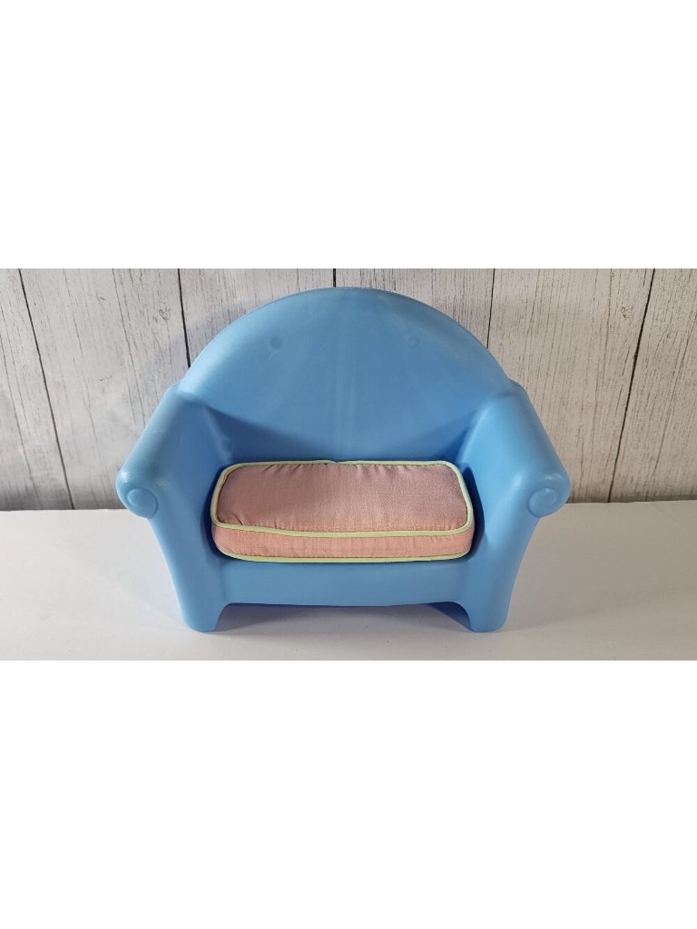 LITTLE TIKES MY SIZE DOLLHOUSE BLUE SOFA LOVESEAT CUSHION BARBIE FURNITURE